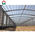 Large Span Space Frame Light Gauge Steel Structure Gable Frame Industrial  Steel Warehouse Drawing