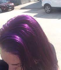 Temporary purple hair dye is perfect for women who want to indulge themselves in a foray into hair color without the huge commitment. Sparks Hair Color In Purple Passion Nice Bright And Lively Color Sparks Purplehair Purplepassion Sparks Hair Color Cute Hair Colors Purple Hair