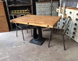 Rustic industrial console table vintage style hallway furniture sideboard narrow. Table Industrielle Pied Fonte