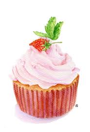 Epingle Par Aulia Aldjawa Sur My Dream Bakery Recette Illustree Peinture Cupcake Et Nourriture Aquarelle