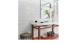 Subway tile is a rectangular tile that typically measures 3 inches by 6 inches, though it can be any rectangular tile with a length twice its height. Amazon Com Matte Ceramic Wall Tile 6x16 In Sail White Rectangle Home Kitchen
