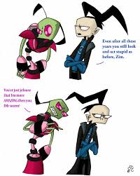 Older Zim And Dib Invader Zim Zim Dib Rivals Frenemies Tallests Zadr Invader Zim Characters Invader Zim Dib Invader Zim