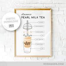 Bubble Tea Art Boba Tea Poster Bubble Tea Poster Digital Download In 2021 Bubble Tea Boba Tea Tea Art