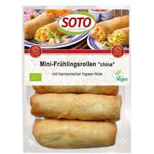 Das eiweiß mit den restlichen eiern und dem wasser verquirlen. Soto Mini Fruhlingsrollen China Bio 4 X 50g Vekoop De