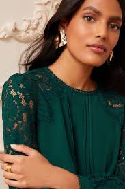 Shop long sleeve lace top dress