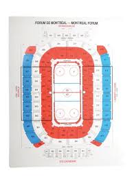 Lot Detail Seating Chart From The Montreal Forum 33 X 43