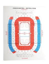 lot detail seating chart from the montreal forum 33 x 43