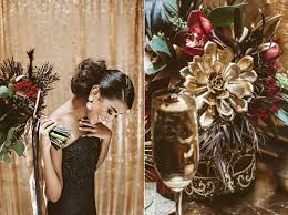 This special detail touched our hearts so much: Black And Gold New Year S Eve Wedding Ruffled