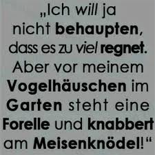 Regen Ich Will Ja Nicht Behaupten Dass Witzige Spruche Lustige Spruche Spruche