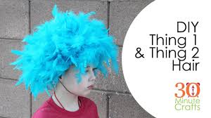 His imaginative characters and clever stories ted identified with the grumpy character who famously hates christmas but then has a change of heart, and even had a license plate on his buick. Diy Thing 1 Thing 2 Seuss Hair Youtube