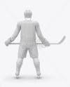 Download Men S Full Ice Hockey Kit With Stick Mockup Back View In Apparel Mockups On Yellow Images Object Mockups