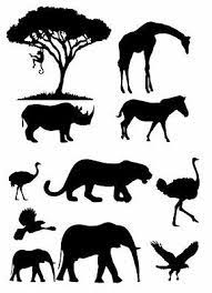 Select from premium safari animal silhouette of the highest quality. African Animal Silhouette Jungle Theme Cake Decor Ebay