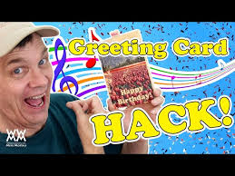 Recorded with your own voice or build musical greeting card at your own , i will show you how to make a voice. Greeting Card Hack Unique Gift Idea Youtube