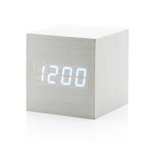 Ultra Modern Wooden Led Clock Square Cube Digital Alarm Thermometer Timer Calendar Updated 2016 Brighter Led Walmart Com Walmart Com
