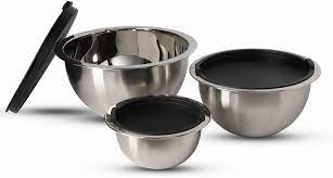 Check spelling or type a new query. Buy Wolfgang Puck 6 Piece Stainless Steel Mixing Bowl Set With Lids 3 Sizes 1qt 3qt 5qt Oven Safe Easy Store Nesting Design Dishwasher Safe Mixing Bowls And Lids Online In Turkey B08q4hqxrc