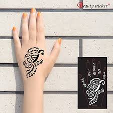 Keep reading to discover the most beautiful henna tattoo designs that are. Aktion Tattoo Schablone 2 Stuck La022 Fur Linke Und Rechte Hand Auch Fur Glitter Tattoo Und Airbrush Tattoo Geeignet Amazon De Beauty