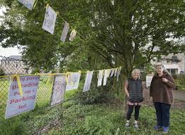 Google tilt/askew causes the page to be tilted, leaning down, left to right. Artist Susan Askew Creates Installation To Help Campaigners Bid To Save Settle Tree Craven Herald