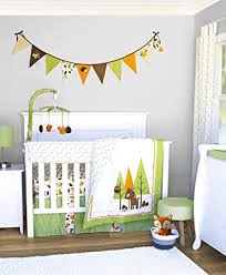 Don't settle for the boring crib bedding you find at your average store. Amazon Com Pam Grace Creations 6 Piece Charming Forest Animals Crib Bedding Set Baby