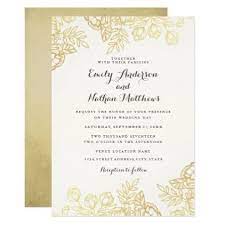 Elegant Gold Vintage Floral Wedding Invitation Zazzle Com Vintage Floral Wedding Invitations Floral Baby Shower Invitations Floral Wedding Invitations