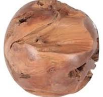 Oversized Solid Wood Sphere/Ball Stool Sculpture, 21st ...