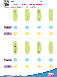 Smallest And Greatest Numbers Kids Math Worksheets Mathematics Worksheets Kindergarten Math Worksheets