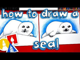 How To Draw A Baby Seal Art For Kids Hub