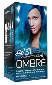 Blue hair is the statement trend of 2020. Splat Blue Ombre Semi Permanent Hair Dye Kit In Ombre Ocean