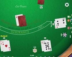 Blackjack game table