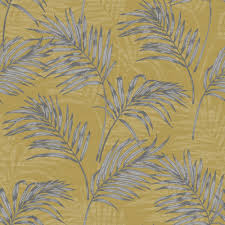 The narrator and her husband, john, have rented a home in the country for a few months. I Love Wallpaper Rio Palm Leaf Wallpaper Yellow Wallpaper From I Love Wallpaper Uk