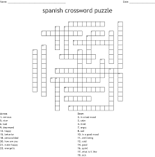 Welcome to the greatest crossword spanish puzzle free easy game for the entire family! Spanish Crossword Puzzle Wordmint