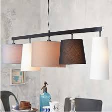This industrial vintage style kitchen pantry boasts metal and light oak shelves fixed over dark gray flat front cabinets adorned with oil rubbed bronze pulls. Aliexpress Com Buy Modern Large Fashion Fabric Ceiling Pendant Lamp Cord E14 For Dining Room Kitc Metal Wall Light Pendant Ceiling Lamp Swing Arm Wall Lamps