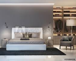 modern grey and white bedroom with walk in closet front in 2021 white bedroom modern modern bedroom woman bedroom