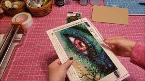 How to frame your diamond painting kit with foam boards! How I Frame A Small Diamond Painting Youtube