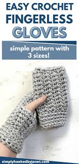 Not only do you get to choose the designs, but choosing the colors of your crochet projects is another easy way to personalize your pattern. Easy Simple Crochet Fingerless Gloves Pattern Simply Hooked By Janet