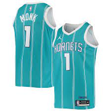 Charlotte hornets jerseys and apparel for the whole family! Men S Jordan Brand Malik Monk Teal Charlotte Hornets 2020 21 Swingman Jersey Statement Edition
