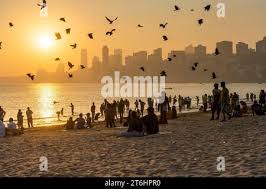 A VIEW OF CHOWPATTY BEACH, MUMBAI ...