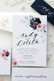 Liberty Watercolour Flowers Wedding Invitation Sets Printable Wedding Stationery Or Printed Invitation Kits Hand Painted Fl Ide Perkawinan Perkawinan Undangan