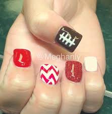 Pin By Nikka Batt On Nails Football Nail Designs Football Nails Nails