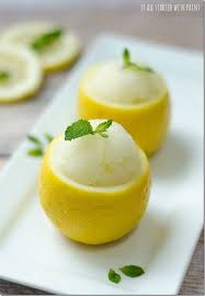 Lemon Sorbet Without An Ice Cream Maker Recipe Lemon Sorbet Recipe Sorbet Recipes Lemon Recipes
