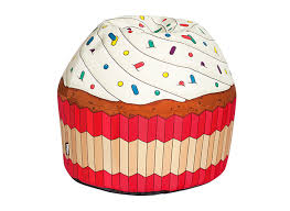 Cupcake Cream Bean Bag Chair Cream Bean Bags Fun Decor