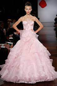 Until we see a picture of her in a wedding dress — preferably by the fabulous designer monique lhuillier or the equally fabulous designer vera wang or whoever jessica wants to. 9 Irresistible Pink Wedding Dresses Inspired By Jessica Biel S Wedding Gown Glamour