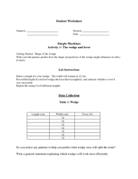 Which is not a type of simple machine? 28 Worksheet Packet Simple Machines Answers Worksheet Resource Plans
