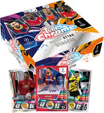 We're opening 2 full topps match attax 2020/21 champions league boxes worth of packs as we open 100 we're opening 12 packs from every topps match attax collection throughout the seasons. 2020 21 Topps Chrome Soccer Match Attax Box 2020 21