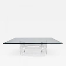 Amazon's choice for lucite coffee table. Sculptural Lucite Coffee Table With Beveled Glass Top 1970s