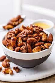 The Best 3 Nut Honey Roasted Nut Mix Recipe Honey Roasted Mixed Nuts Recipe Peanut Recipes Roasted Nuts