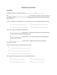 Servsafe Test Study Notes John A Ferguson Senior High School