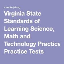 Virginia State Standards Of Learning Science Math And Technology Practice Tests Learning Science Homeschool Testing Practice Testing