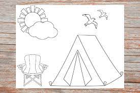 Free printable happy camper coloring pages. Camping Color Pages Life Is Sweeter By Design