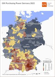 Provinces map of germany page, view germany political, physical, country maps, satellite images photos and where is germany location in world map. Map Of The Month Gfk Purchasing Power Germany 2021