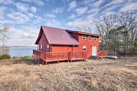 Large home on white river w/ fire pit & grill. Large Cabin With Deck Overlooking Norfork Lake Elizabeth Updated 2021 Prices